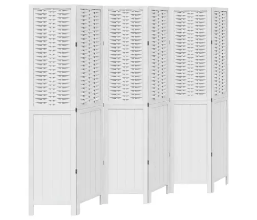 6 Paneeliga Ruumijagaja, Valge, Paulownia Puit