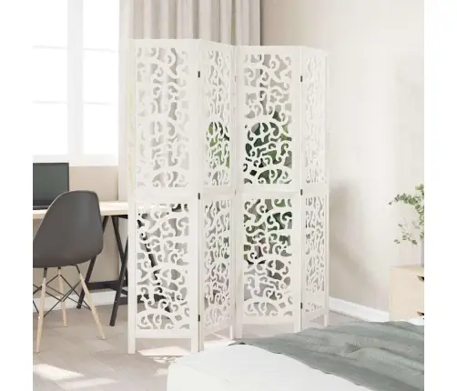 4 Paneeliga Ruumijagaja, Valge, Paulownia Puit