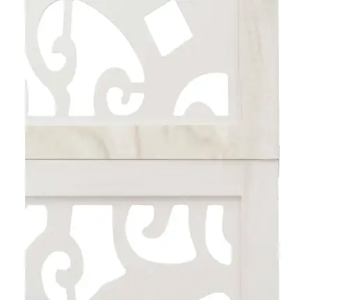 4 Paneeliga Ruumijagaja, Valge, Paulownia Puit