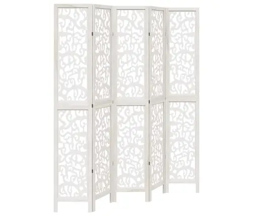 5 Paneeliga Ruumijagaja, Valge, Paulownia Puit