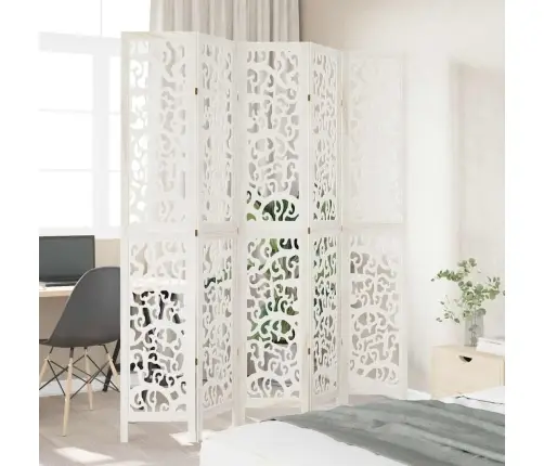 5 Paneeliga Ruumijagaja, Valge, Paulownia Puit