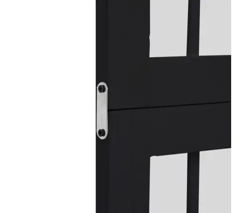 6-Paneļu Istabas Aizslietnis, Melns, Paulonijas Masīvkoks Vidaxl