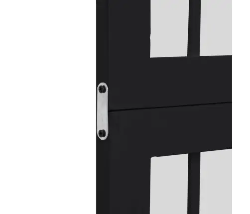 6-Paneļu Istabas Aizslietnis, Melns, Paulonijas Masīvkoks Vidaxl