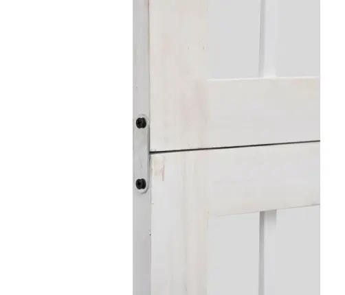 5-Paneļu Istabas Aizslietnis, Balts, Paulonijas Masīvkoks Vidaxl