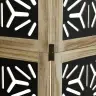 3-Paneļu Istabas Aizslietnis, Brūns, Melns, Paulonijas Koks Vidaxl