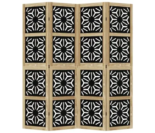 4 Paneeliga Ruumijagaja, Pruun Ja Must, Paulownia Puit