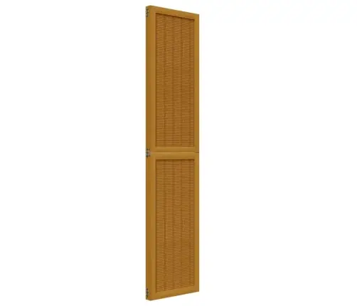 3-Paneļu Istabas Aizslietnis, Brūns, Paulonijas Masīvkoks Vidaxl