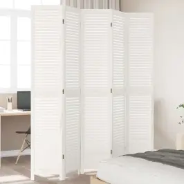 5 Paneeliga Ruumijagaja, Valge, Paulownia Puit