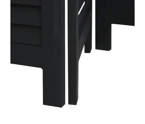 Kambario Pertvara, 3 Segmentai, Juoda, Paulovnijos Masyvas