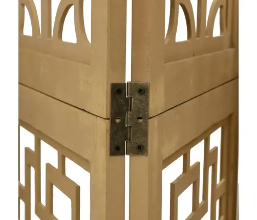 3-Paneļu Istabas Aizslietnis, Brūns, Paulonijas Masīvkoks Vidaxl