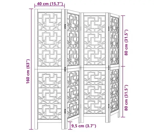 Kambario Pertvara, 4 Segmentai, Ruda, Paulovnijos Masyvas