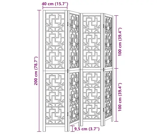 Kambario Pertvara, 4 Segmentai, Ruda, Paulovnijos Masyvas
