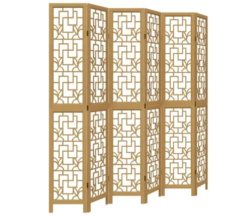 6 Paneeliga Ruumijagaja, Pruun, Paulownia Puit