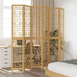 6 Paneeliga Ruumijagaja, Pruun, Paulownia Puit