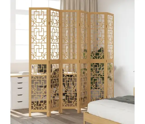 6 Paneeliga Ruumijagaja, Pruun, Paulownia Puit