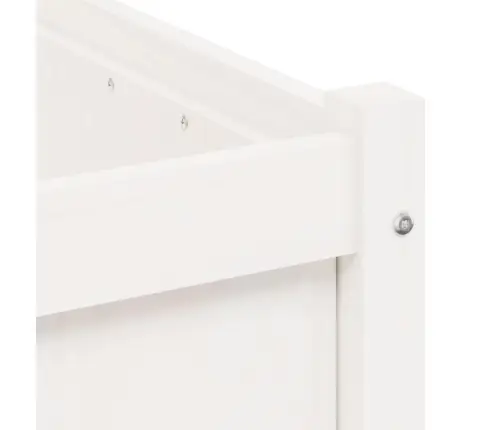 Dārza Puķu Kaste, Balta, 60X60X60 Cm, Priedes Masīvkoks Vidaxl