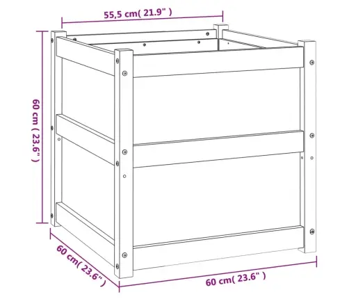 Aia Taimekastid 2 Tk, Vahapruun, Männipuit
