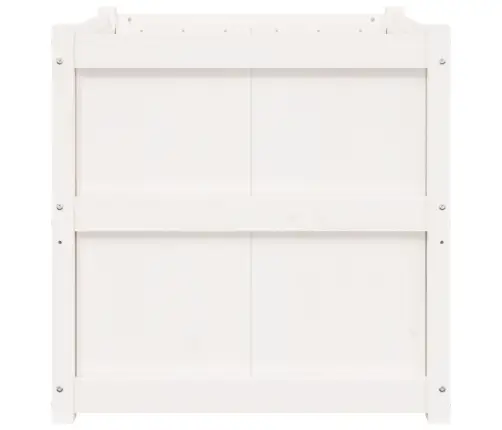 Dārza Puķu Kaste, Balta, 70X70X70 Cm, Priedes Masīvkoks Vidaxl