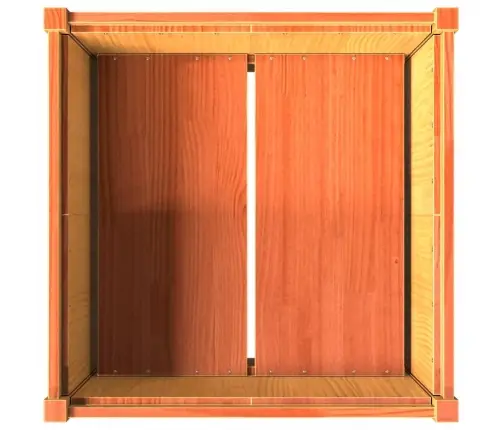 Dārza Puķu Kaste, Vaska Brūnas, 70X70X70 Cm, Priedes Masīvkoks Vidaxl