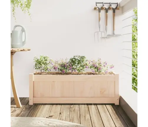 Dārza Puķu Kaste, 90X31X31 Cm, Priedes Masīvkoks Vidaxl