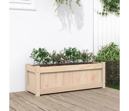 Dārza Puķu Kaste, 90X31X31 Cm, Priedes Masīvkoks Vidaxl