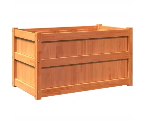 Dārza Puķu Kastes, 2 Gab., Vaska Brūnas, Priedes Masīvkoks Vidaxl