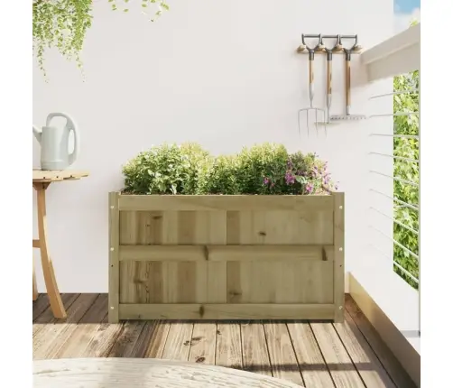 Dārza Puķu Kaste, 90X50X50 Cm, Impregnēts Priedes Koks Vidaxl