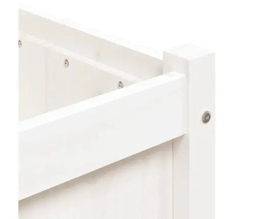 Dārza Puķu Kaste, Balta, 90X50X70 Cm, Priedes Masīvkoks Vidaxl