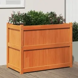 Dārza Puķu Kaste, Vaska Brūnas, 90X50X70 Cm, Priedes Masīvkoks Vidaxl Dārza Puķu Kaste, Vaska Brūnas, 90X50X70 Cm, Priedes Masīvkoks Vidaxl