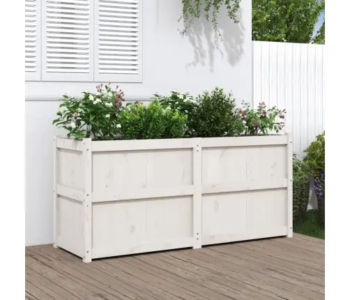 Aia Taimekast, Valge, 150 X 50 X 70 cm Männipuit