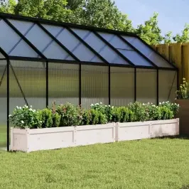 Dārza Puķu Kastes, 2 Gab., Balta, Priedes Masīvkoks Vidaxl