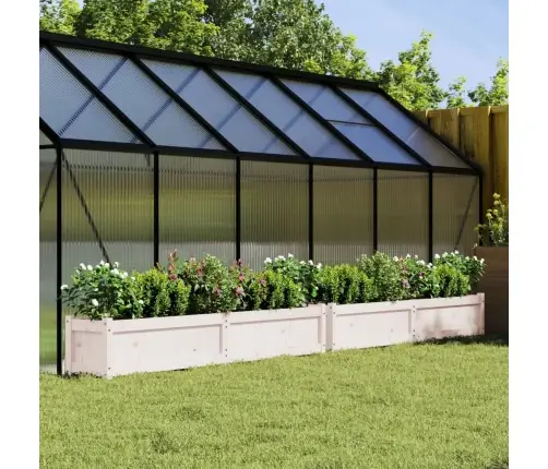 Aia Taimekastid 2 Tk, Valge, Männipuit