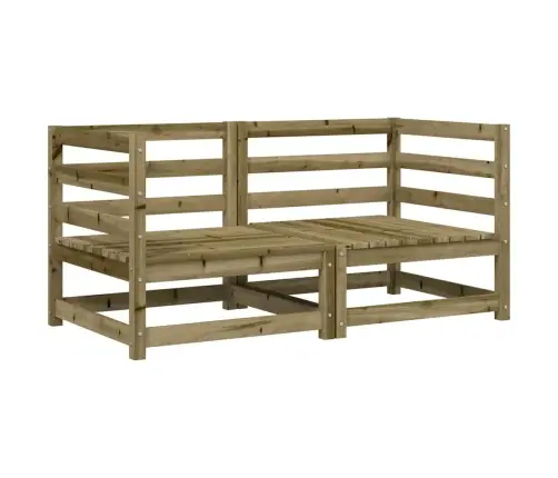 Dārza Stūra Dīvāni, 2 Gab., 70X70X67Cm, Impregnēts Priedes Koks Vidaxl