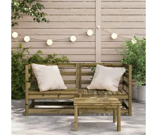 Dārza Stūra Dīvāni, 2 Gab., 70X70X67Cm, Impregnēts Priedes Koks Vidaxl