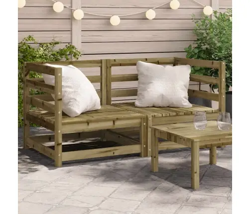 Dārza Stūra Dīvāni, 2 Gab., 70X70X67Cm, Impregnēts Priedes Koks Vidaxl