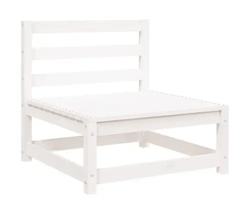 Sodo Sofos Dalis, Balta, 70X70X67cm Pušis, Be Porankių