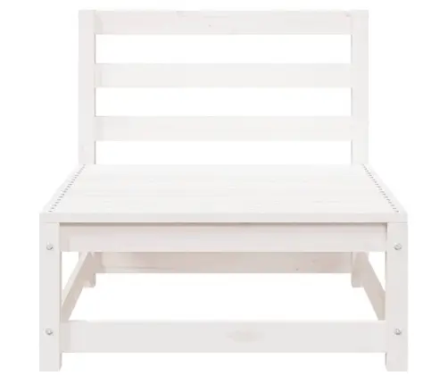 Sodo Sofos Dalis, Balta, 70X70X67cm Pušis, Be Porankių