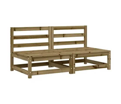 Sodo Sofos Dalys, 2Vnt., 70X70X67cm Pušis, Be Porankių