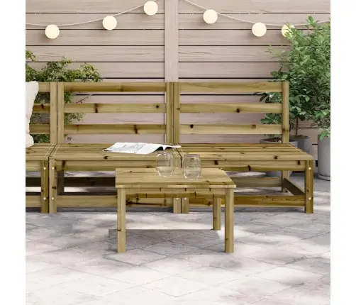 Sodo Sofos Dalys, 2Vnt., 70X70X67cm Pušis, Be Porankių