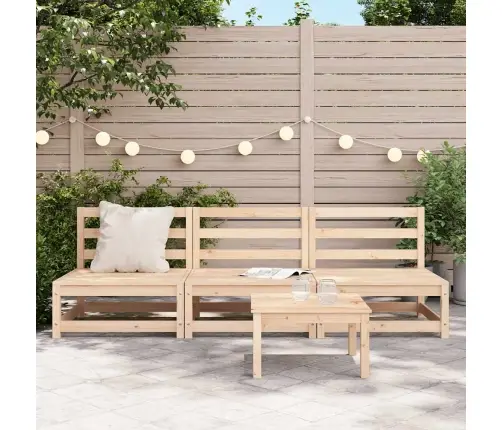 Dārza Dīvāni, 3 Gab., 70X70X67 Cm, Priedes Masīvkoks Vidaxl