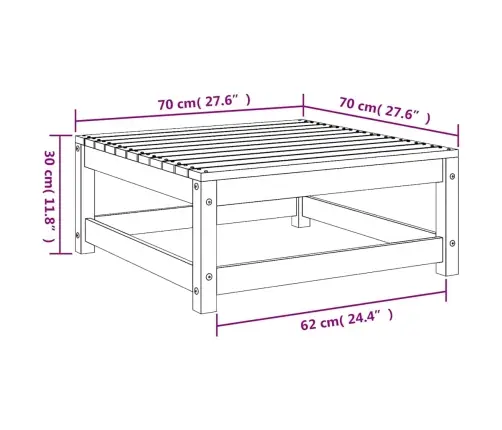 Aia Jalapink, 70 X 70 X 30 cm Toekas Männipuit