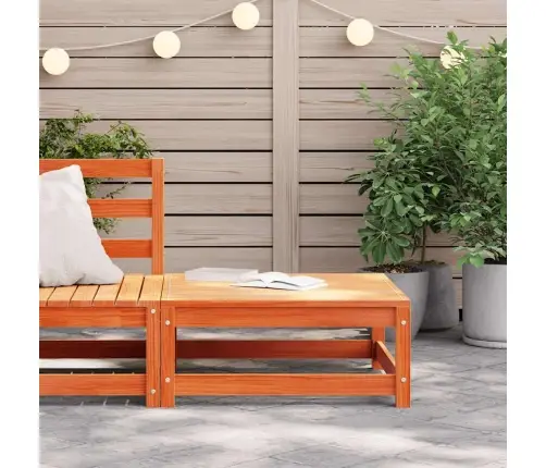 Dārza Kājsoliņš, Vaska Brūnas, 70X70X30 Cm, Priedes Masīvkoks Vidaxl