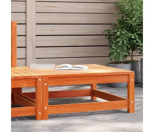 Dārza Kājsoliņš, Vaska Brūnas, 70X70X30 Cm, Priedes Masīvkoks Vidaxl