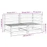 Dvivietė Sodo Sofa, Vaško Ruda, Pušies Masyvas