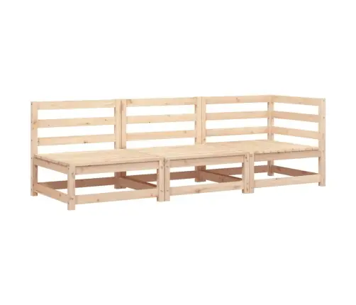 Trīsvietīgs Dārza Dīvāns, Priedes Masīvkoks Vidaxl