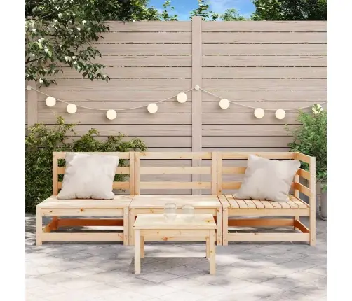 Trīsvietīgs Dārza Dīvāns, Priedes Masīvkoks Vidaxl