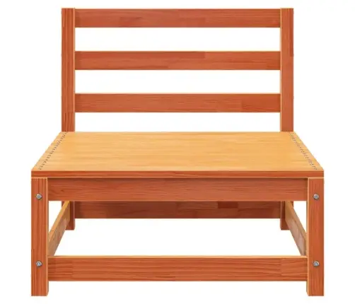 Trīsvietīgs Dārza Dīvāns, Vaska Brūnas, Priedes Masīvkoks Vidaxl