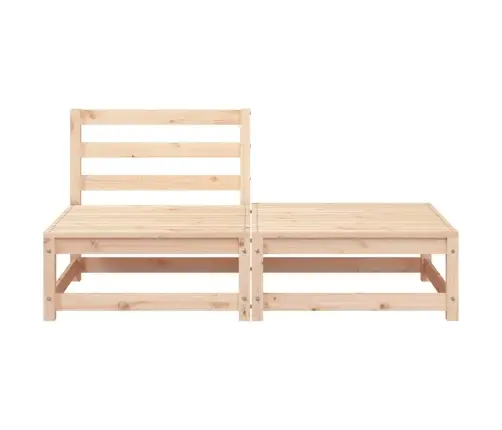 Dārza Dīvāns Ar Kājsoliņu, Priedes Masīvkoks Vidaxl