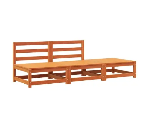 Dārza Dīvāns Ar Kājsoliņu, Vaska Brūnas, Priedes Masīvkoks Vidaxl Dārza Dīvāns Ar Kājsoliņu, Vaska Brūnas, Priedes Masīvkoks Vidaxl