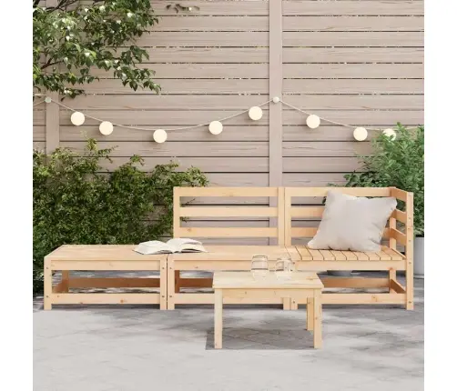 Dvivietė Sodo Sofa Su Pakoja, Pušies Medienos Masyvas